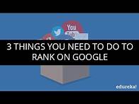 Video thumbnail for How To Improve Your Website's Google Ranking | 3 methods to improve Google Ranking- Part 1 | Tips
