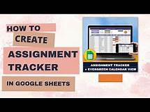 Video thumbnail for How to Make an Assignment Tracker on Google Sheets | Student Planner & Task Tracker Template